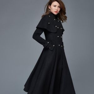 Princess long wool coat, vintage Babicart.com